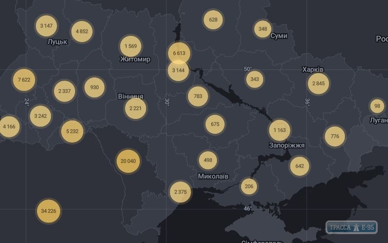 848 случаев коронавируса выявлено за сутки в Украине, 61 – в Одесской области