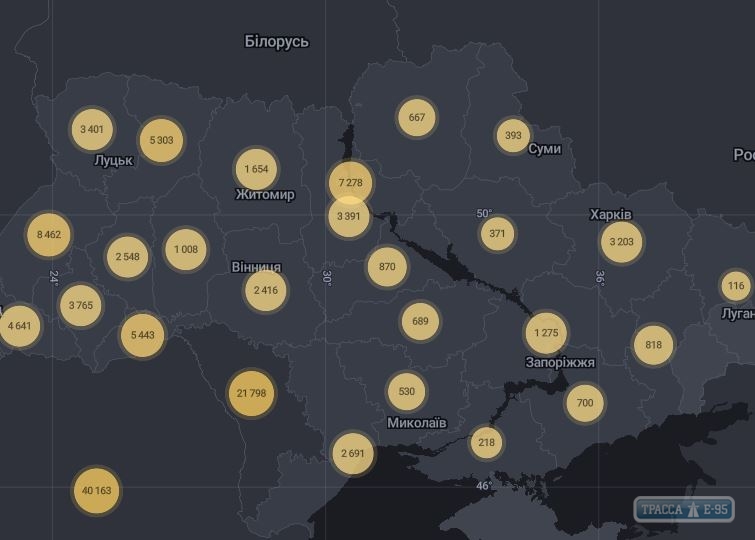 856 случаев коронавируса выявлены за сутки в Украине, 31 – в Одесской области