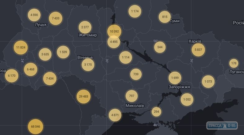 1847 случаев коронавируса выявлены за сутки в Украине, 139 - в Одесской области