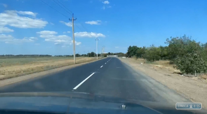 Ремонт дороги к морю в Одесской области вышел на завершающий этап. Видео