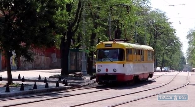 Одесские трамваи начнут ходить по спуску Маринеско с 22 августа