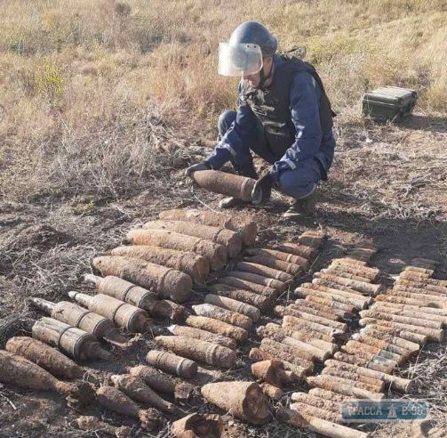 Житель Одесской области обнаружил около сотни снарядов