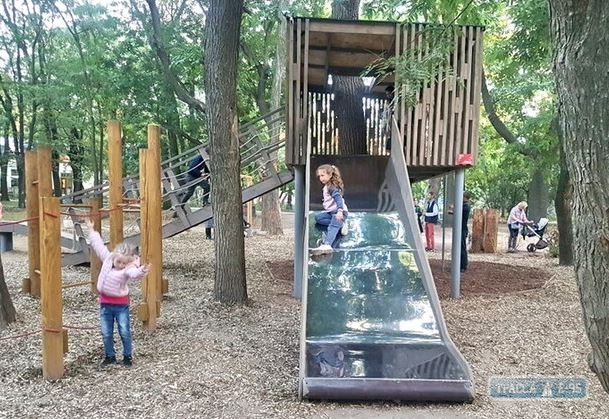 Необычная детская площадка появилась в Одессе 