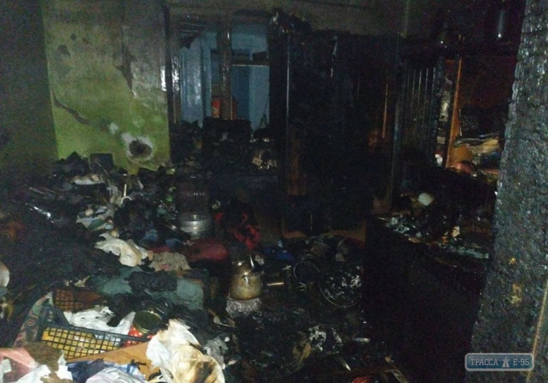 Пожар уничтожил имущество пожилой женщины в Одесской области