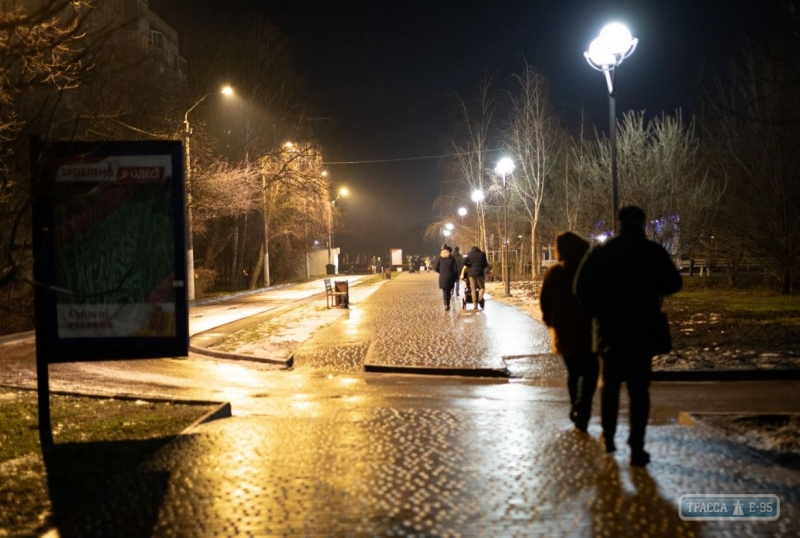 Крымский бульвар в Одессе получил обновленное наружное освещение