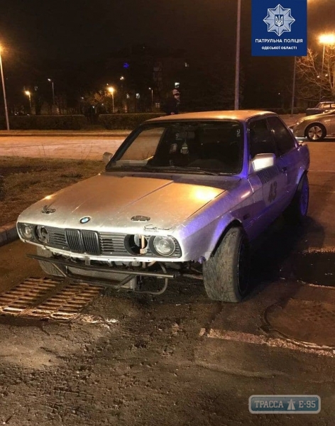 Одесские патрульные задержали дрифтера на BMW