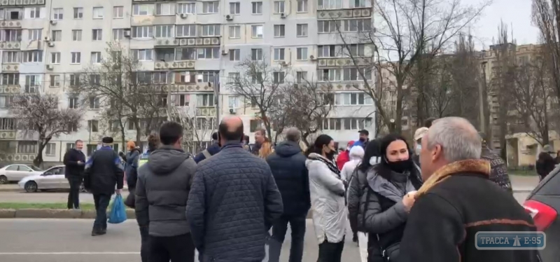 Предприниматели перекрыли улицу Семена Палия в Одессе