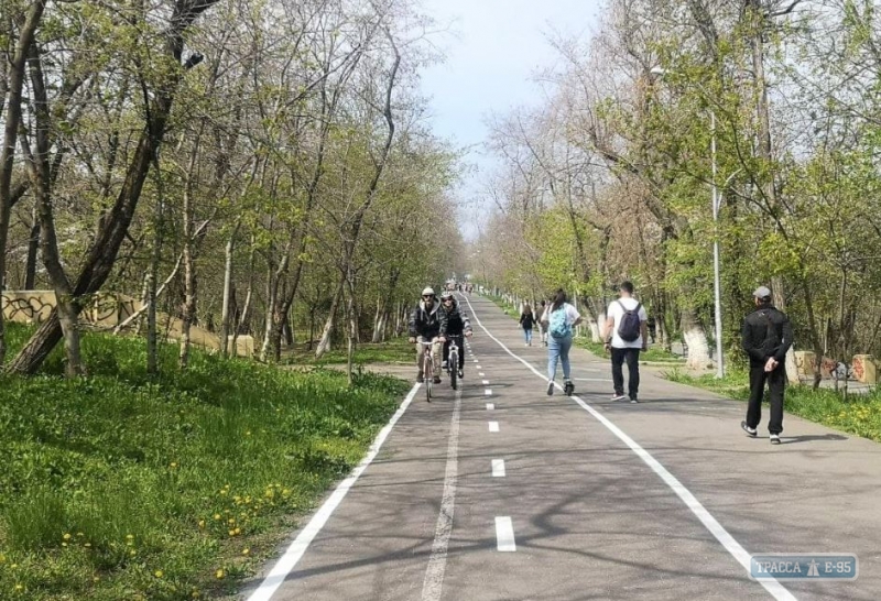 Велодорожка в Одессе на Трассе Здоровья стала шире