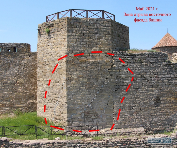 Угроза обрушения нависла над Аккерманской крепостью
