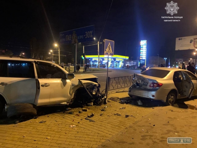 4 автомобиля разбились в Суворовском районе Одессы