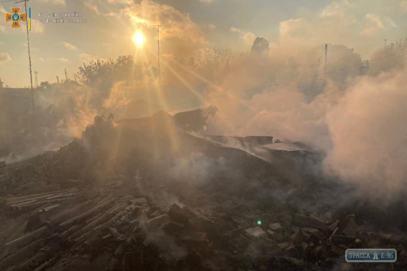 Жилой дом сгорел дотла в Одесской области