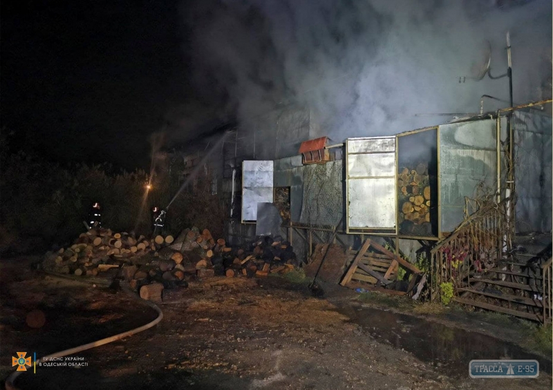Кафе загорелось в Одесской области из-за твердотопливного котла 
