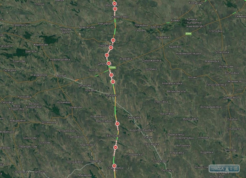 Движение ограничено на трассе Киев – Одесса из-за аварии с жертвами