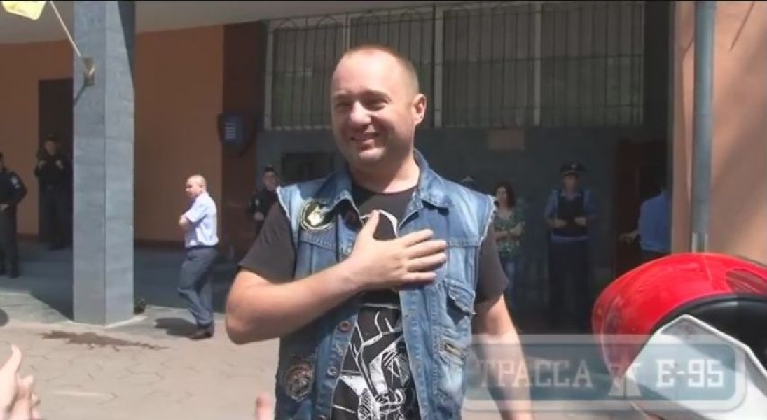 Один из лидеров одесского Евромайдана Марк Гордиенко вышел на свободу (видео)