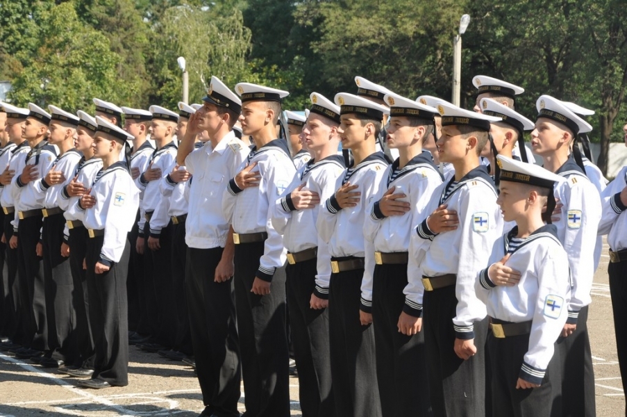 Переехавший из Крыма Военно-морской лицей начал учебный год в Одессе (фото)