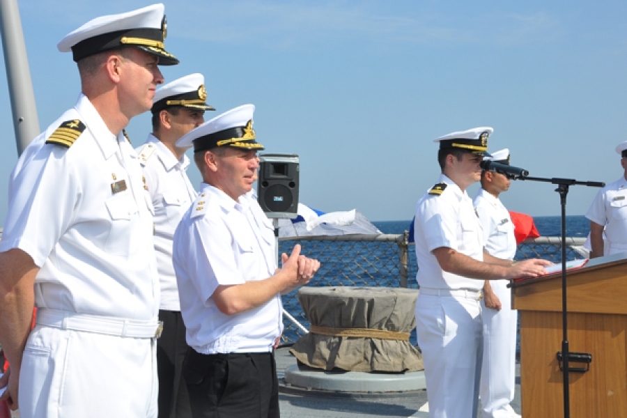 Одесские моряки приняли участие в торжественном открытии военных учений 