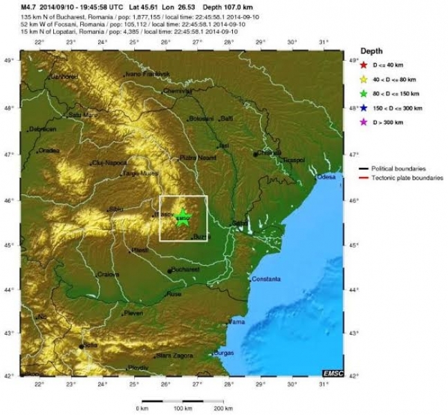 На юге Одесской области произошло землетрясение