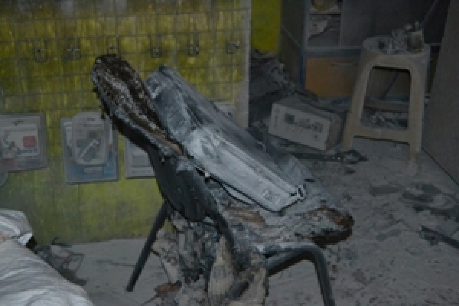 Охранник предотвратил масштабный пожар на одесском Привозе (фото, видео)