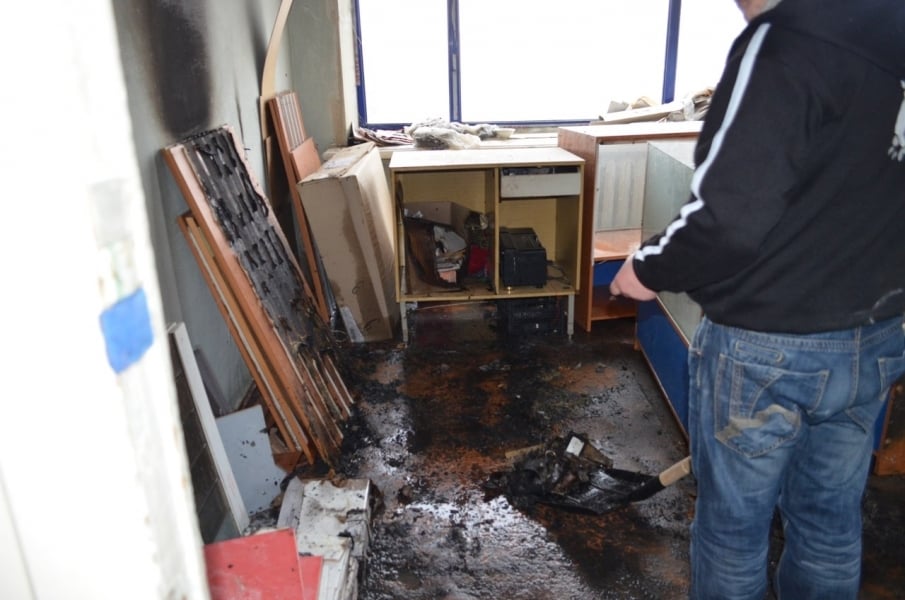 Небольшой пожар произошел в магазине владельца взорвавшегося кафе в Измаиле (фото)