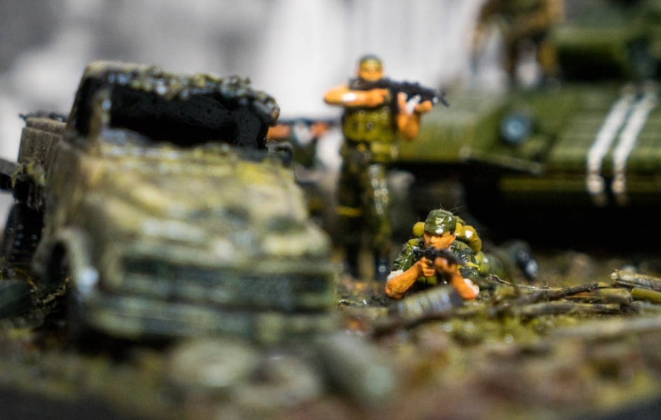 Выставка миниатюр боевой техники АТО проходит в Одессе (фото)