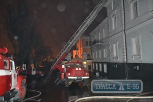 Площадь пожара в здании на Ланжероновской, 3 составила 80 кв.м. – ГСЧС
