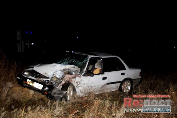 Пять машин столкнулись на выезде из Южного Одесской области (фото)
