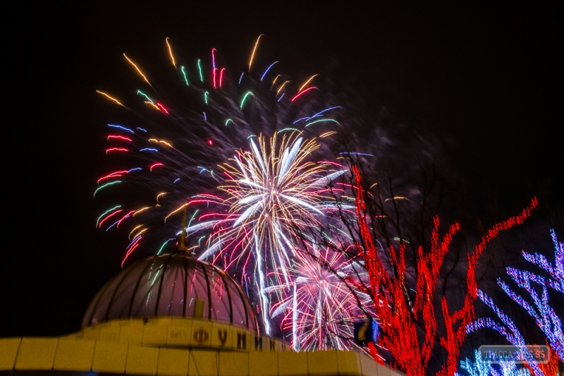 Тысячи одесситов встретили Новый год на Думской площади (фоторепортаж) 