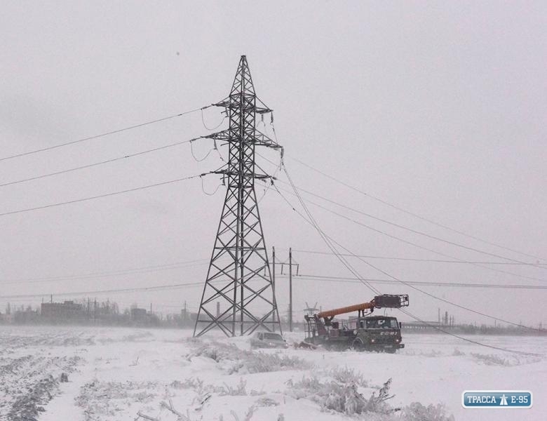 55 населенных пунктов Одесской области остались без света из-за непогоды