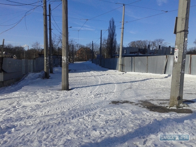 Трамвай №18 в Одессе до сих пор не возобновил движение после снегопада