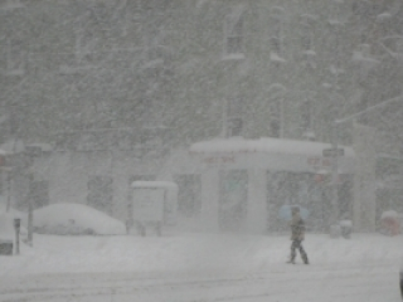 Движение в Одессе парализовано из-за снегопада. В сторону центра - шестикилометровая пробка
