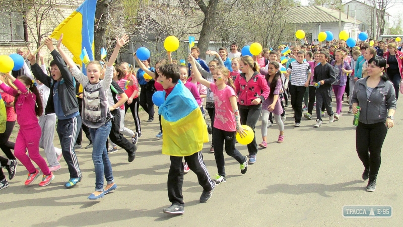Массовый патриотический забег состоялся в Любашевке