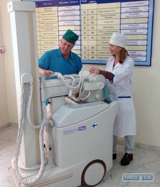 Одесский госпиталь получил в подарок от Финляндии мобильный рентген-аппарат