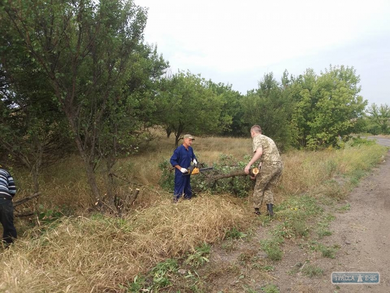 Жители Ивановского района взялись за расчистку обочин дорог от зарослей для безопасности движения