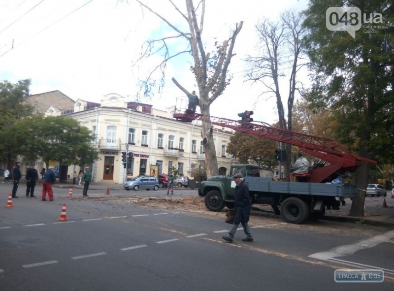 Полиция перекрыла улицу в центре Одессы (фото)