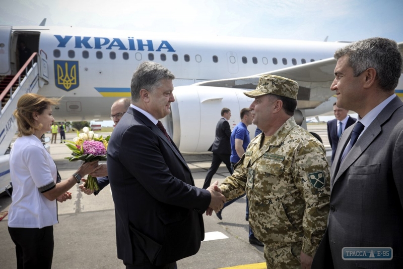 В Одессу неожиданно прибыл президент