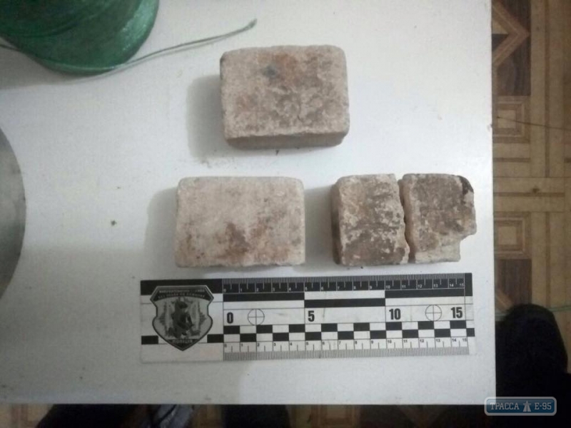 Полиция нашла во время обыска в Одессе 600 грамм тротила (фото)