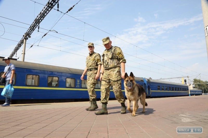 Стрелки Одесского отряда военизированной охраны железной дороги задержали воров