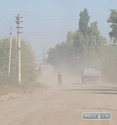 Ремонт трассы Р-33 начался, но местные жители жалуются на пыль