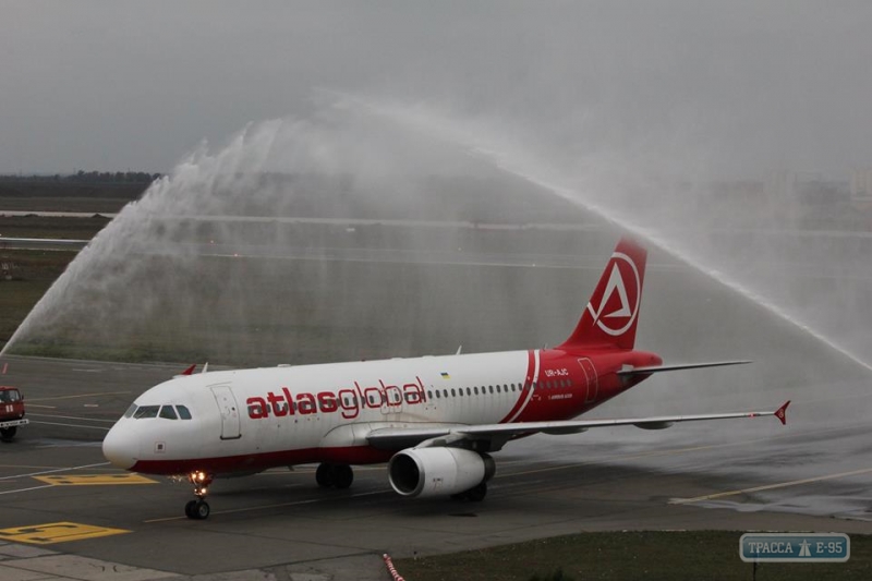 Одесский аэропорт принял первый регулярный рейс авиакомпании Atlasglobal UA из Стамбула