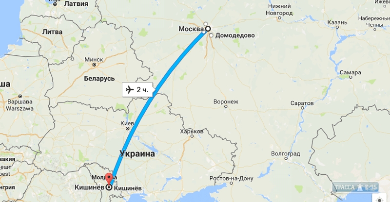 В аэропорту Одессы совершил вынужденную посадку самолет из Москвы