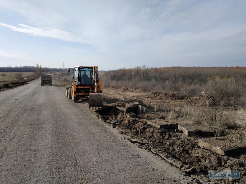 Капремонт дороги начался на севере Одесской области