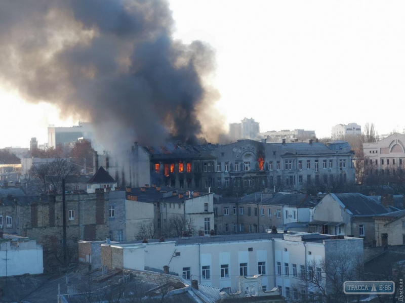 Опровержение: в результате пожара в центре Одессы умерла одна женщина