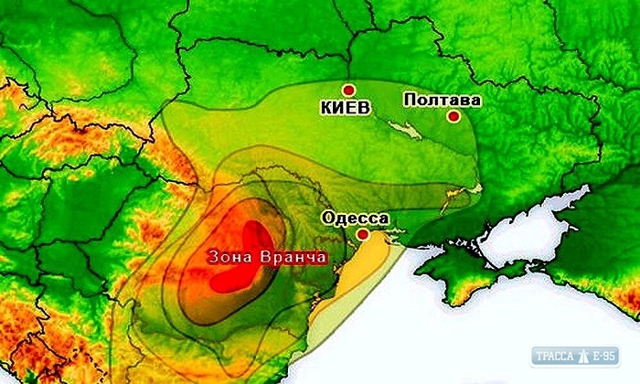 Землетрясение в Румынии ощутили на юге Одесской области