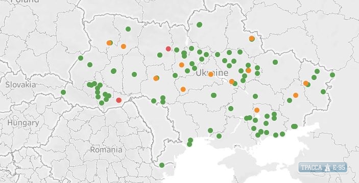 Карта мониторинга COVID-19 в Украине появилась в сети Интернет