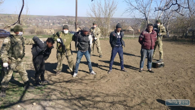 Четыре молдаванина с баяном нелегально проникли в Одесскую область. Видео