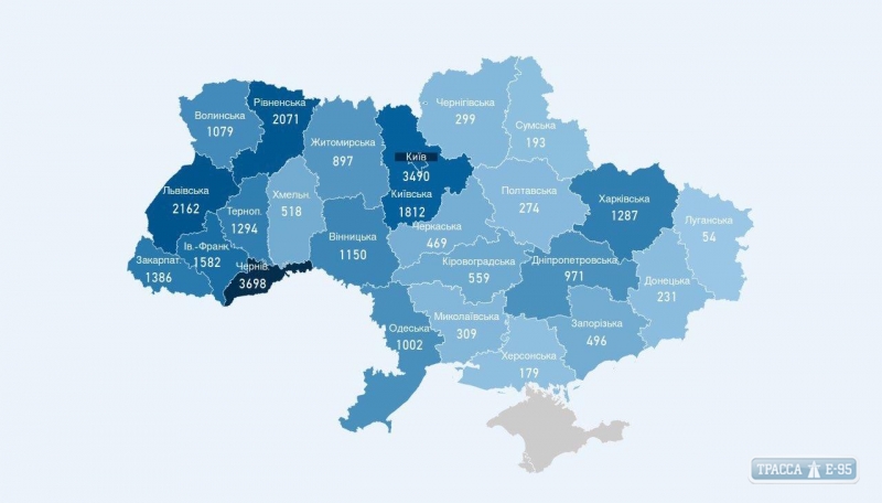 463 случая коронавируса выявлены за сутки в Украине, 6 – в Одесской области