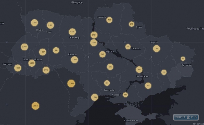 648 случаев коронавируса выявлено за сутки в Украине, 18 – в Одесской области