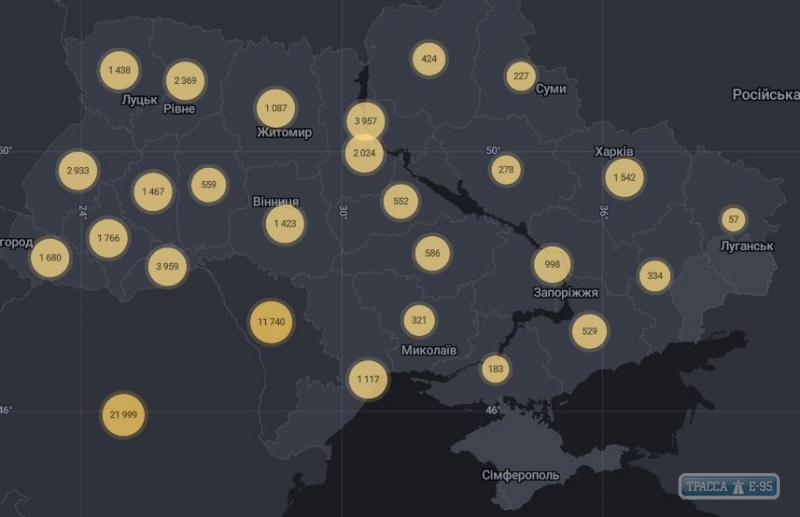 656 случаев коронавируса выявлено за сутки в Украине, 18 – в Одесской области