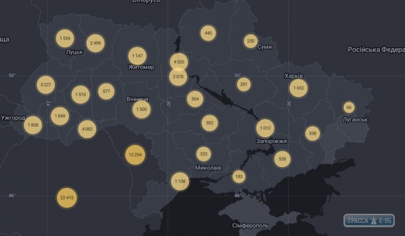 758 случаев коронавируса выявлено за сутки в Украине, 25 – в Одесской области