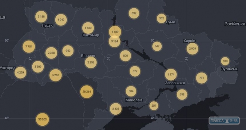 809 случаев коронавируса выявлено за сутки в Украине, 60 – в Одесской области